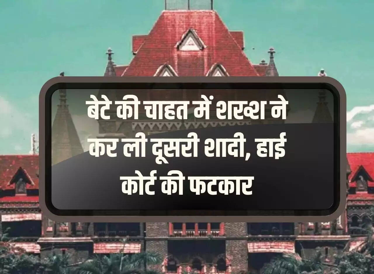 High court decision: In the desire of a son, a man got married for the second time, High Court reprimanded him