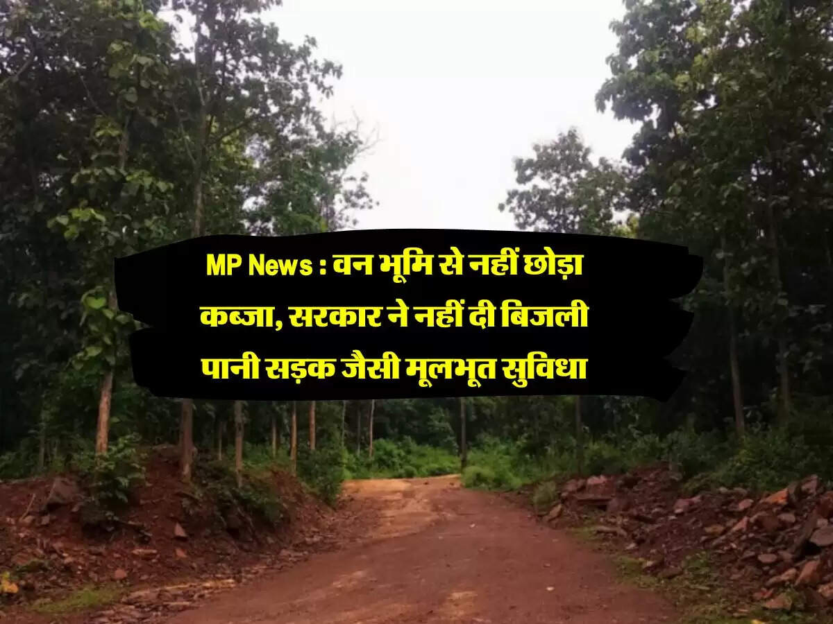 MP News : वन भूमि से नहीं छोड़ा कब्जा, सरकार ने नहीं दी बिजली पानी सड़क जैसी मूलभूत सुविधा