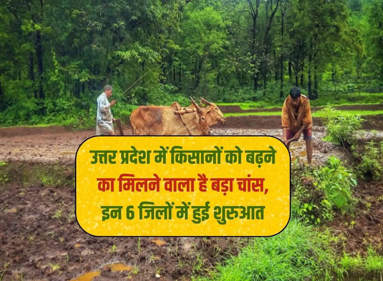 Farmers are going to get a big chance to grow in Uttar Pradesh, it started in these 6 districts