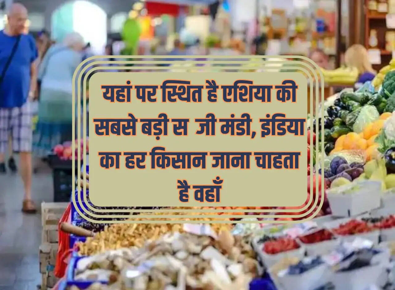Asia's largest vegetable market is located here, every farmer of India wants to go there.