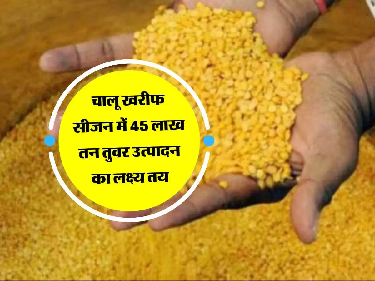 चालू खरीफ सीजन में 45 लाख तन तुवर उत्पादन का लक्ष्य तय