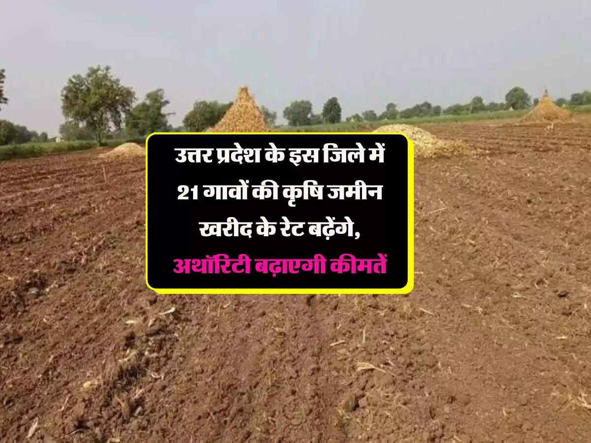 उत्तर प्रदेश के इस जिले में 21 गावों की कृषि जमीन खरीद के रेट बढ़ेंगे, अथॉरिटी बढ़ाएगी कीमतें