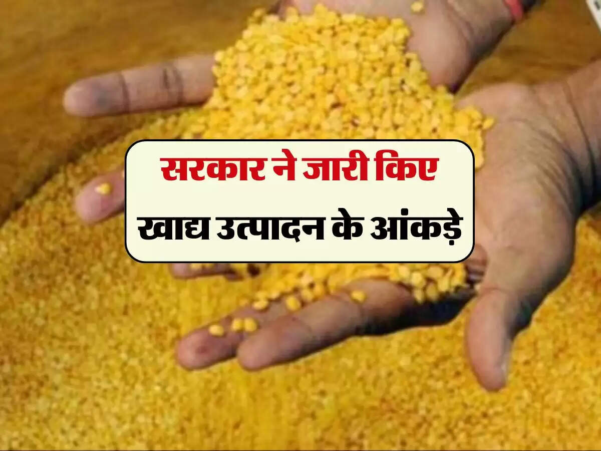 सरकार ने जारी किए खाद्य उत्पादन के आंकड़े, पैदावार में आया भारी उछाल