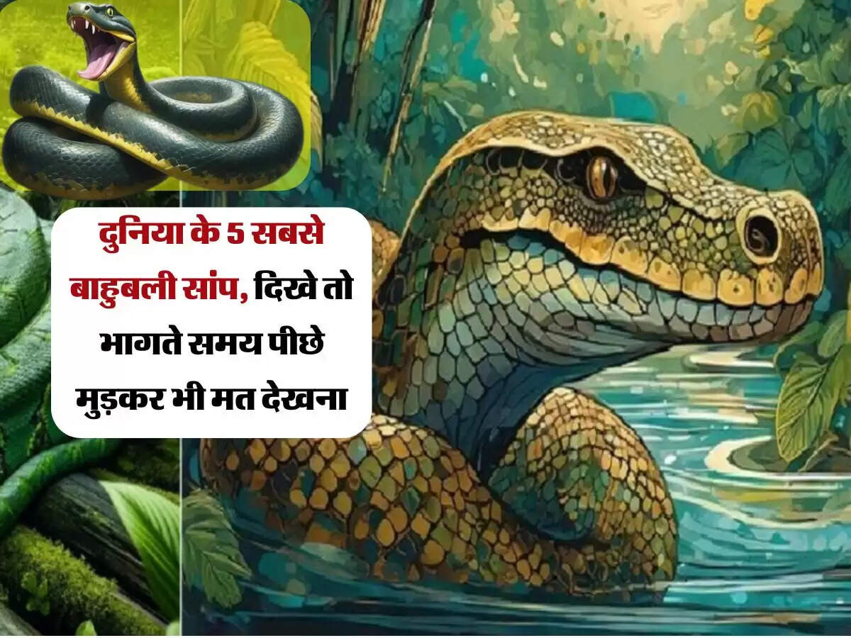 दुनिया के 5 सबसे बाहुबली सांप, दिखे तो भागते समय पीछे मुड़कर भी मत देखना