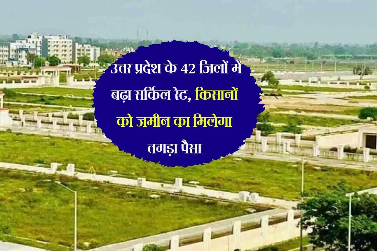 उत्तर प्रदेश के 42 जिलों में बढ़ा सर्किल रेट, किसानों को जमीन का मिलेगा तगड़ा पैसा