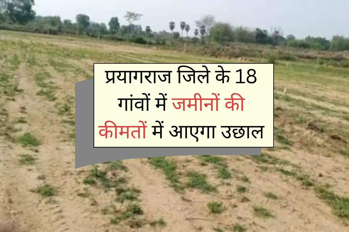 UP News: प्रयागराज जिले के 18 गांवों में जमीनों की कीमतों में आएगा उछाल, इतना बढ़ा सर्किल रेट