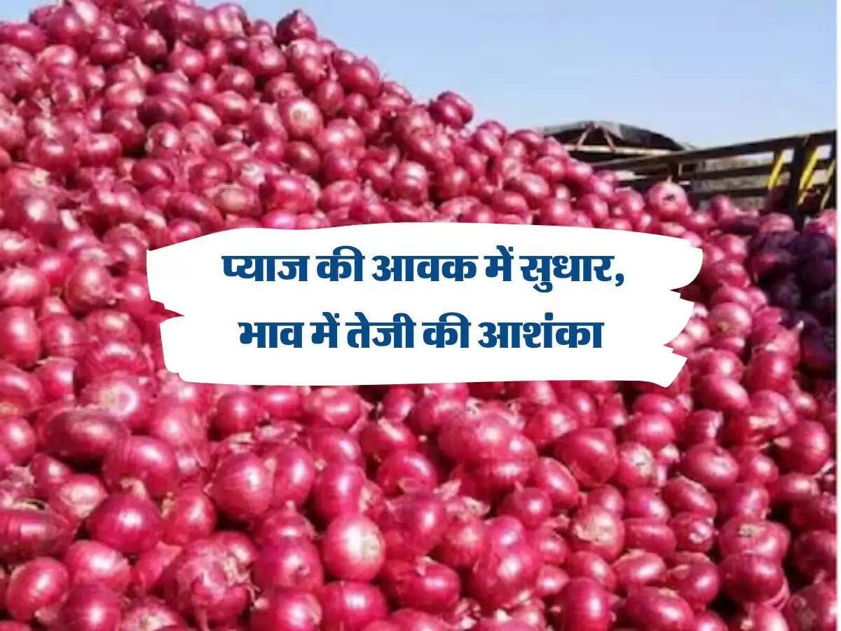 प्याज की आवक में सुधार, भाव में तेजी की आशंका 