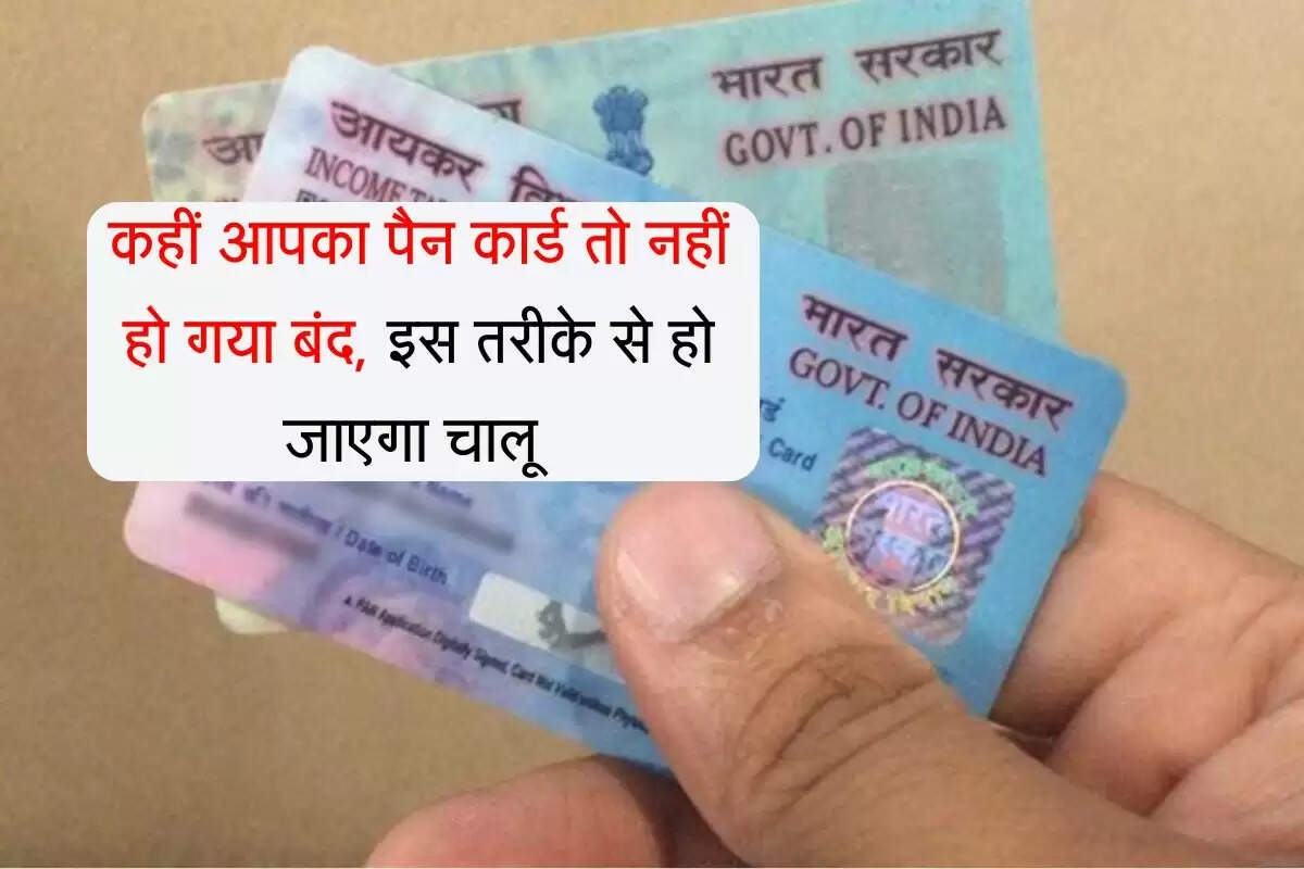 ITR Filing 2025: कहीं आपका पैन कार्ड तो नहीं हो गया बंद, इस तरीके से हो जाएगा चालू