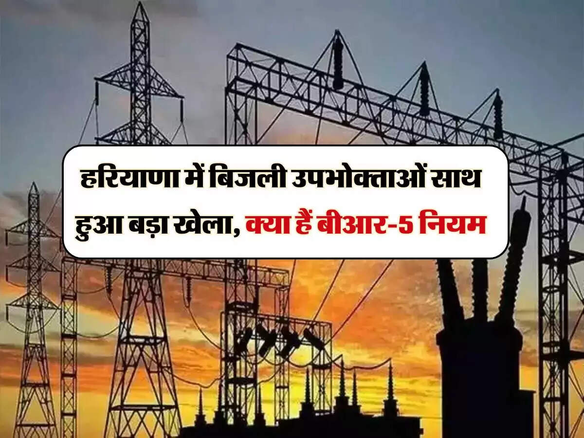 हरियाणा में बिजली उपभोक्ताओं साथ हुआ बड़ा खेला, क्या हैं बीआर-5 नियम