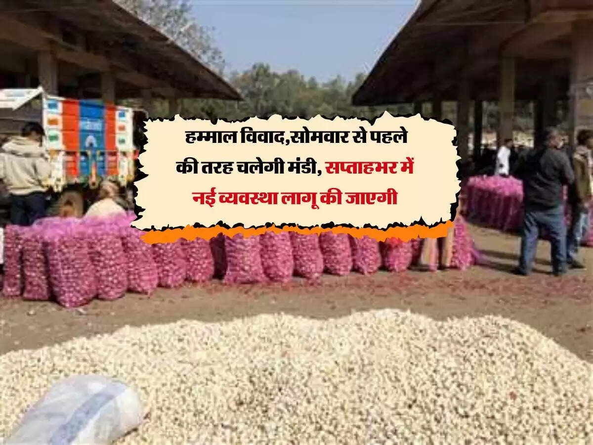 MP Neemuch Mandi: हम्माल विवाद,सोमवार से पहले की तरह चलेगी मंडी, सप्ताहभर में नई व्यवस्था लागू की जाएगी
