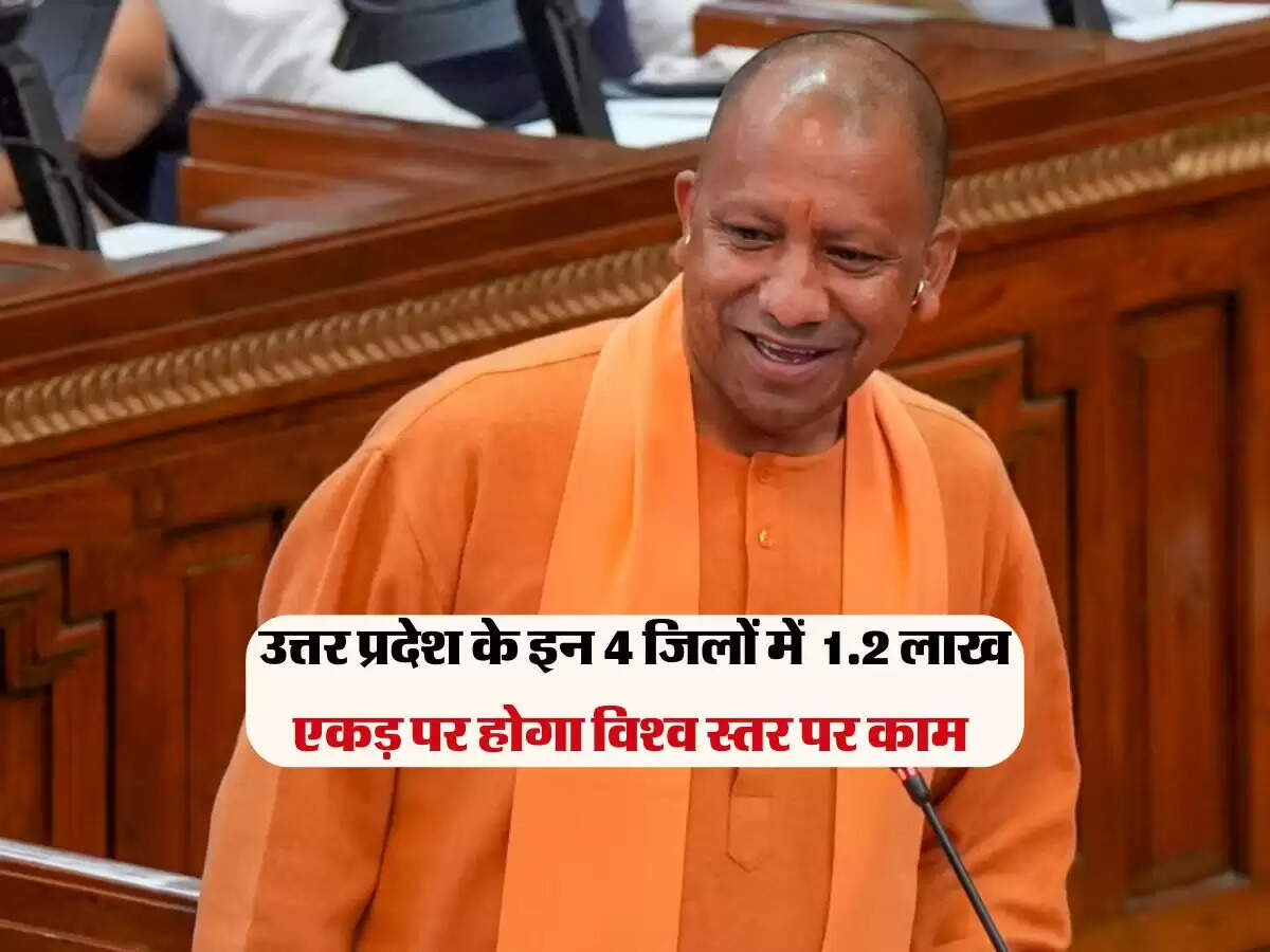 उत्तर प्रदेश के इन 4 जिलों की लगेगी लॉटरी, विश्व स्तर का होगा काम, पड़ेगी 1.2 लाख एकड़ जमीन की जरुरत