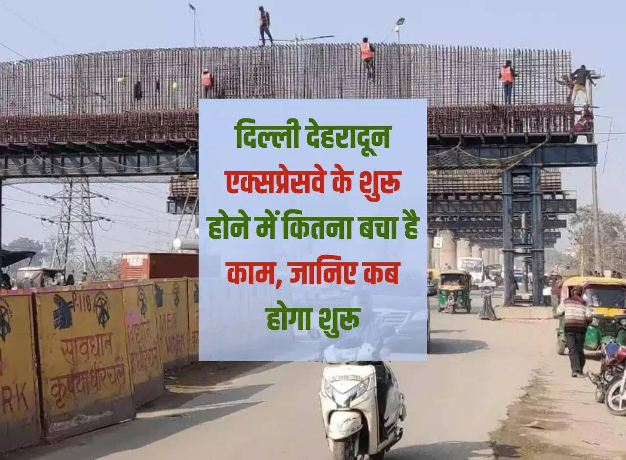 How much work is left for the commencement of Delhi Dehradun Expressway, know when it will start.