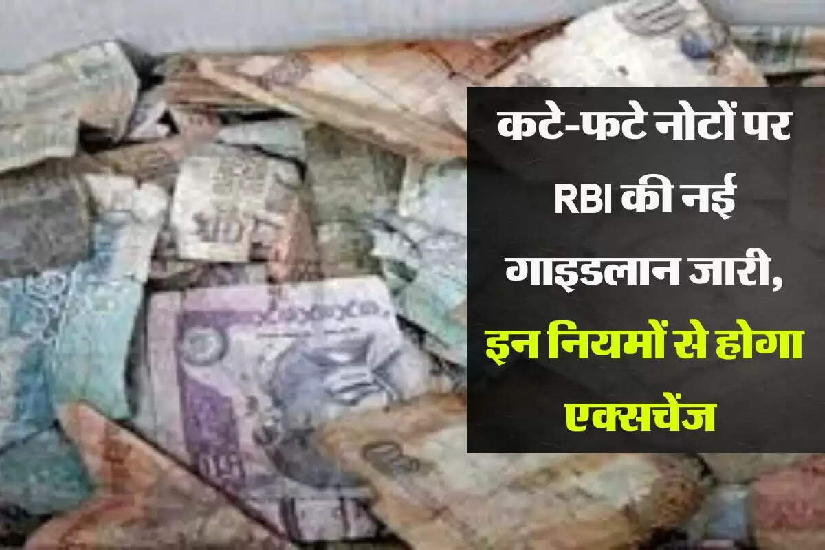 RBI Rule : कटे-फटे नोटों पर RBI की नई गाइडलान जारी, इन नियमों से होगा एक्सचेंज