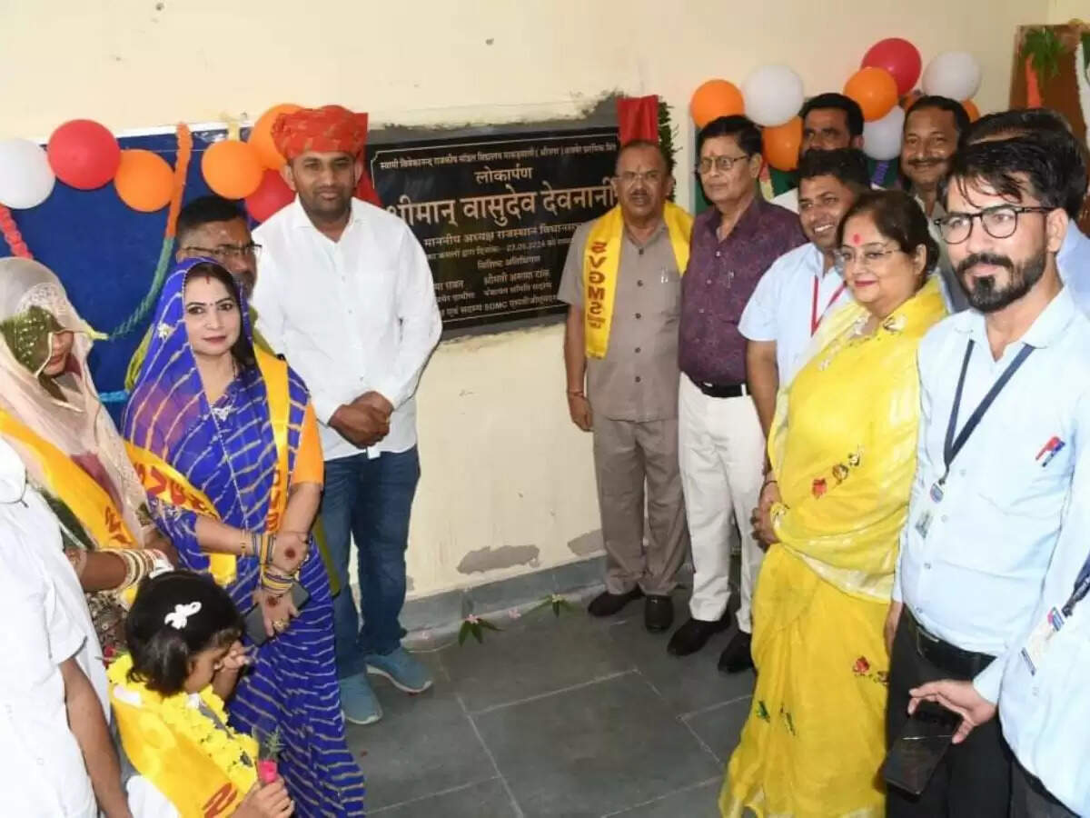 Ajmer: माकड़वाली में&nbsp;स्वामी विवेकान्द मॉडल स्कूल में प्राथमिक कक्षा भवन का लोकार्पण
